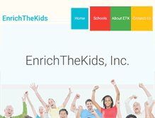 Tablet Screenshot of enrichthekids.org